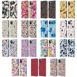 OFFICIAL NINOLA PATTERNS 3 LEATHER BOOK WALLET CASE FOR APPLE iPHONE PHONES