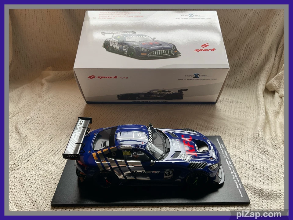 Spark 1:18 Mercedes-AMG GT3 2022 World Challenge  Van Gisbergen Ibrahim - Image 1 of 1