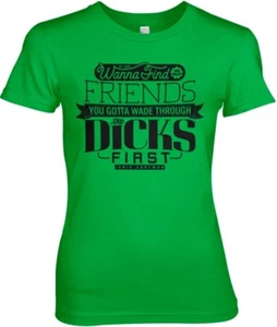 South Park Wade Through The Dicks Girly Tee Damen T-Shirt Green - Picture 1 of 2