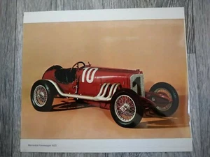 Mercedes Rennwagen 1923 12"" x 10"" foto en color brillante ~ folleto relacionado - Imagen 1 de 2