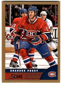 2013-14 Score Gold Brandon Prust #269 Montreal Canadiens
