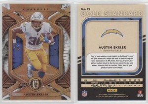 2021 Panini Gold Standard White Gold /49 Austin Ekeler #52