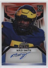 2023 Leaf Metal Portrait Red White & Blue Prismatic /4 Mazi Smith Rookie Auto RC