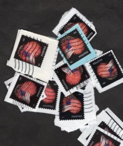 100+ Ft. McHenry Stamps, Used, Unsorted, Forever, On Paper - Picture 1 of 1
