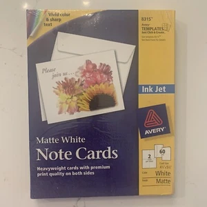 Avery Matte White Postcard Paper Sheets 5.5" x 4.25" 60 Card Count #8315 - Picture 1 of 4