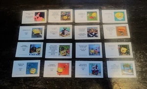 2005 Monopoly Spongebob Squarepants Game, Full Set of 16 Life Preserver Cards - Picture 1 of 2
