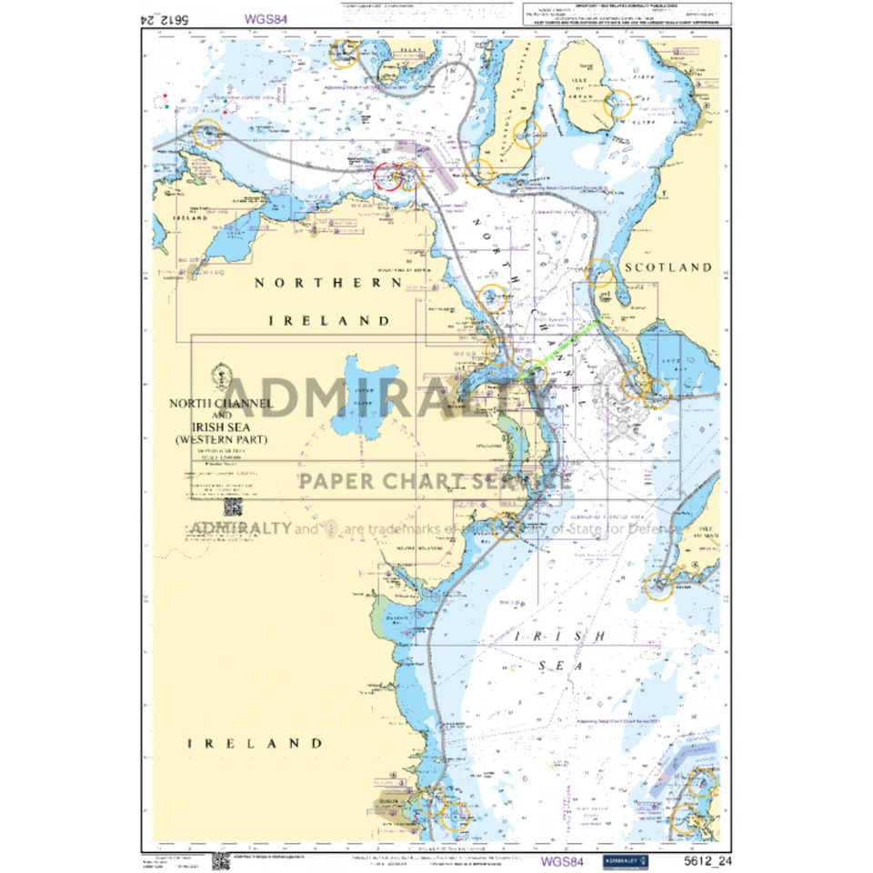 Admiralty Small Craft Chart 5612_24: North Channel and Irish Sea (Western Part) - Image 1 of 1