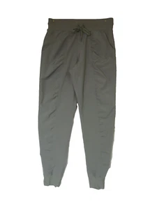 Kyodan Womens P/S Pants Ruched Legs Joggers Sage Green Lightweight Cuffed EUC - Picture 1 of 10