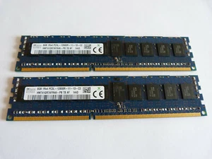 2x 8GB Hynix HMT41GR7AFR4A-PB T8 AF 16GB DDR3 1600MHz PC3L-12800R ECC ServerRAM - Picture 1 of 2