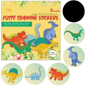 Töpfchen Training Toilette Farbwechsel magische Dinosaurier Aufkleber I 5er Pack - Bild 1 von 1