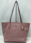 Coach City Dusty Rose Leather Double Handles Tote Shoulder Bag
