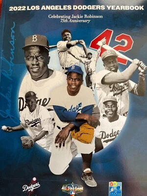 2022 LOS ANGELES DODGERS YEARBOOK JACKIE ROBINSON TRIBUTE VIN SCULLY L.A. - Image 1 of 3