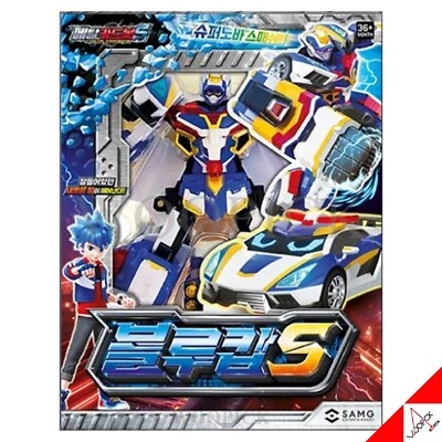 Metal Cardbot S Season2 BLUE COP S Transformer Robot Police Car Figure Toy 2024 - Image 1 of 4