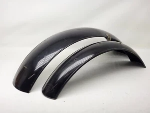 69-70 Suzuki TS250 Savage Front & Rear Preston Petty Vintage Fender ☆Black☆ AHRM - Picture 1 of 12