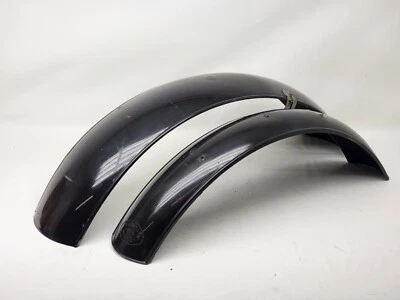 69-70 Suzuki TS250 Savage Front & Rear Preston Petty Vintage Fender ☆Black☆ AHRM - Image 1 of 4