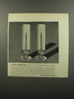 1953 Wallace Sterling Cylinder Hurricane Lamps Ad - Gift with a modern glow!