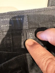 Men's marc by marc jacobs Black slim fit jeans. 34 waist 36 length - Picture 1 of 6