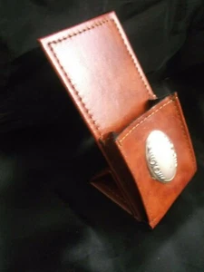 PORTA TELEFONINO - IN PELLE CON DECORAZIONE - VINTAGE - Foto 1 di 4