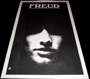 1962 Freud ORIGINAL Silkscreen Cuban POSTER John Huston ICAIC Montgomery Clift - Imagen 1 de 1
