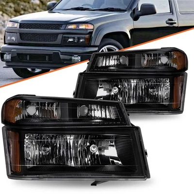 Faros de humo ámbar para Chevy Colorado GMC Canyon 04-12 lámparas de parachoques de esquina Foto 1 de 4