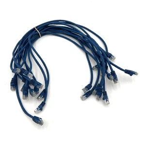 2Ft Cat5e Ethernet RJ45 Lan Wire Network Blue UTP 2 Foot Patch Cable (12 Pack) - Bild 1 von 5