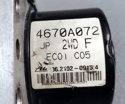 МОДУЛЬ ПРИВОДА АНТИТОРМОЗНОГО ЗАМКА ABS MITSUBISHI LANCER GALANT FORTIS 4670A072 - Изображение 1 из 4