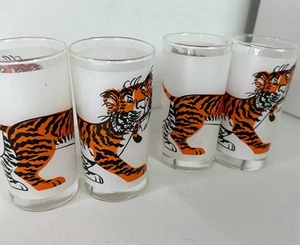 🐅1960s ESSO/EXXON Frosted Glasses "TIGER IN YOUR TANK" 🐅 - Picture 1 of 6