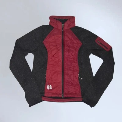 Chaqueta deportiva Harley Davidson para mujer talla M roja acolchada negra polar cremallera completa  Foto 1 de 4