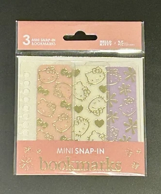 NEW Erin Condren x Hello Kitty 3 Mini Snap-In Bookmarks planner accessory