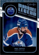 2011-12 O-PEE-CHEE OPC BLACK RAINBOW PAUL COFFEY 082/100 EDMONTON OILERS #534