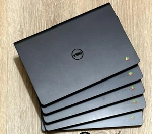 LOT OF 5 UNITS -Dell Chromebook 11 CB1C13 11.6" Laptop Intel Celeron, w/chargers - Picture 1 of 5