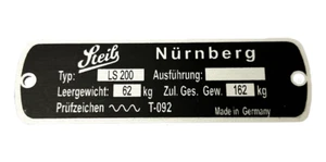 Steib, Typenschild, LS200, Variante 2 - Bild 1 von 1