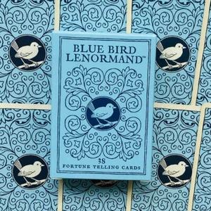 Rare jeu de cartes de tarot : jeu de cartes Lenormand oiseau bleu | ancien tarot mystique - Photo 1 sur 17