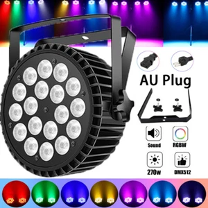200W RGBW LED Par Can Light DMX 8CH DJ Disco Party Show Stage Lighting AU - Picture 1 of 20