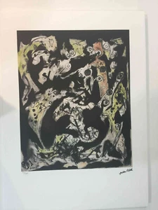 Jackson Pollock Litografia off set cm 50x70 firma su lastra con certificato - Picture 1 of 8