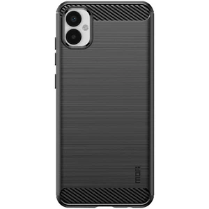 Case for Samsung Galaxy A05 Flexible Reinforced Brushed Carbon Effect Black - Picture 1 of 6