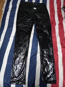 Pariser Lackleder Vinyl Leggings Hose Größe 10 - Bild 1 von 8