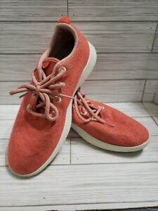 Allbirds Wool Runners Women's Running Shoes Size 10 Coral Pink Orange Sneakers