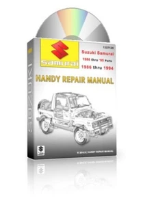 1989 1990 Suzuki Samurai Full Service Repair Manual/Parts Catalog +MORE- CD - Picture 1 of 2