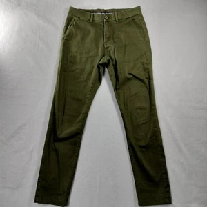 Pantalone uomo Richman slim piatto davanti verde kaki taglia effettiva 31x30 - Foto 1 di 5