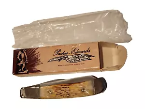 Vintage Parker-Edwards Dual Blade Stag Klappmesser Taschenmesser Marke Eagle - Bild 1 von 8