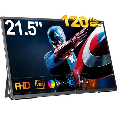 UPERFECT 21.5" 120Hz Gaming USB-C Monitor Portable Monitor Second Screen FHD - Image 1 of 4