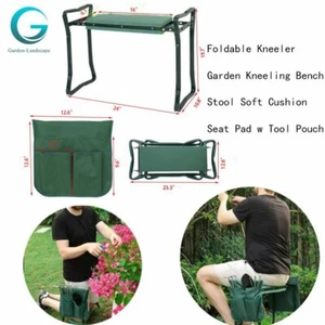 Banco arrodillador de jardín plegable rodillas cojín suave asiento almohadilla Eva con bolsa para taburete - Imagen 1 de 5