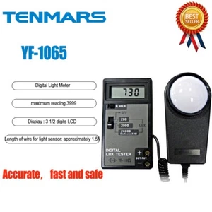 TENMARS YF-1065 Digital Light Meter 99 Records Storage Length - Picture 1 of 9