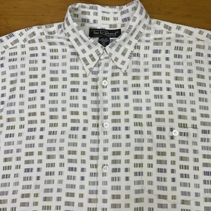 Tori Richard Hawaiian Shirt Mens XL Silk Geometric Button Short Sleeve Casual - Picture 1 of 8
