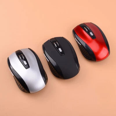 2.4GHz Wireless Optical Mouse 800-1600DPI DPI Cordless Mice Receiver For PC vt - Image 1 of 4