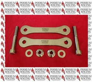 DUCATI STREETFIGHTER V4 SEAT LOWERING SILVER TITANIUM RIDE HEIGHT REACTION ROD - Picture 1 of 8
