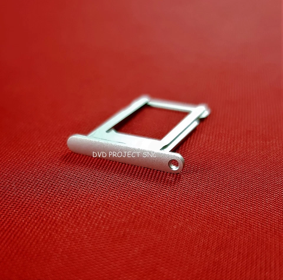 SLITTA CARRELLO ALLOGGIAMENTO PORTA NANO SIM APPLE IPHONE 8 PLUS ARGENTO SILVER - Immagine 1 di 1