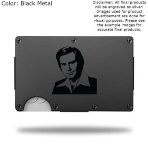 Custom GEORGE JONES Laser Engraved Wallet - Pick A Wallet Color