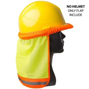 SICHERHEITSSCHUTZHUT NACKENSCHUTZ HELM NETZ SONNENSCHUTZ HOHE SICHTBARKEIT REFLEKTIERENDE STREIFEN - Bild 1 von 3